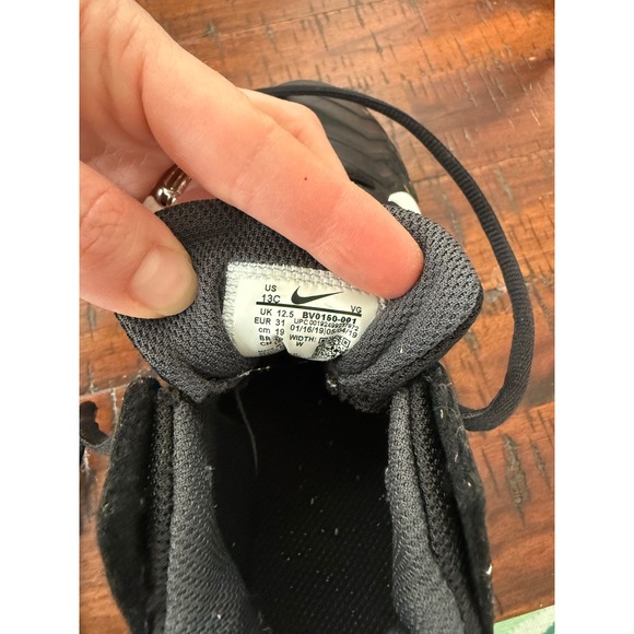 Nike Alpha Menace Elite 3 TD Youth Football Cleats Black White Sz 13C BV0150 001 - Picture 8 of 8